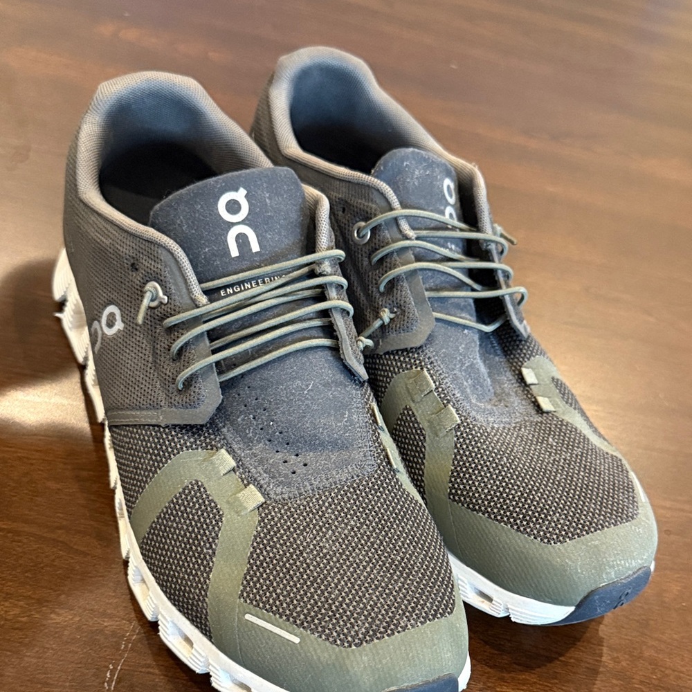 On cloud Running Men's green Athletic Shoes - Picture 2 of 7